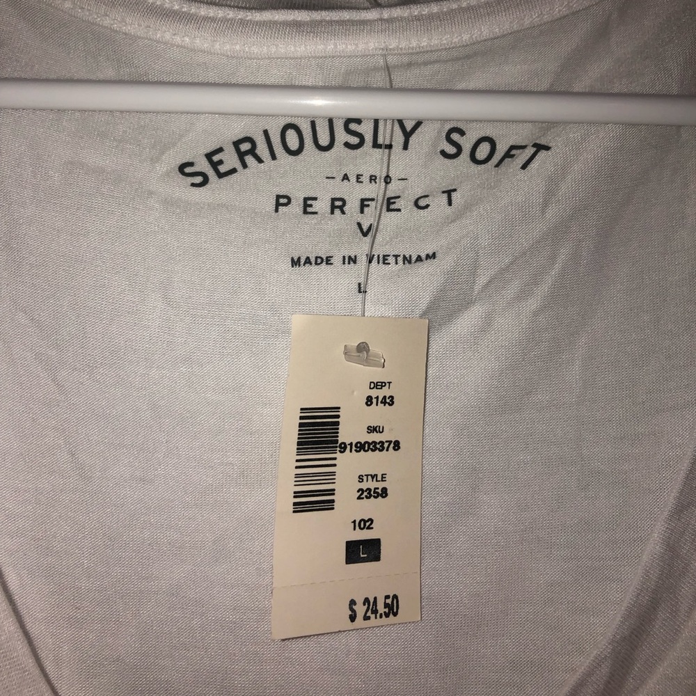 Aeropostale soft white top new with tags!